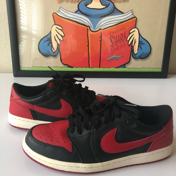 Nike Air Jordan 1 Low “ BRED” Size 8.5 VNDS - Picture 4 of 7